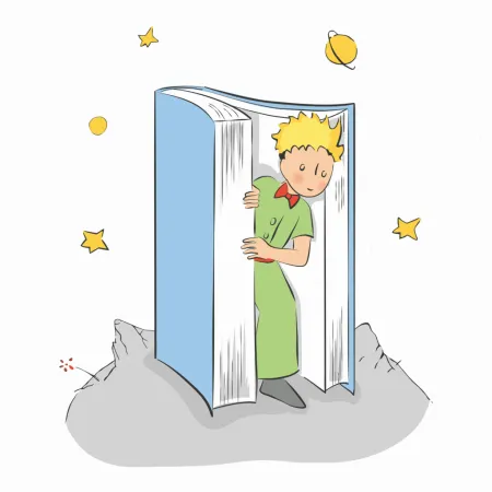 NOTIQUE Poznámkový kalendář Malý princ 2026, 30 x 30 cm