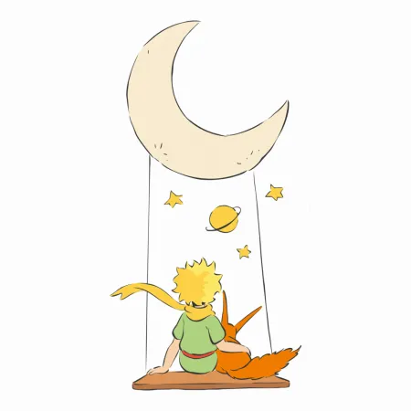 NOTIQUE Poznámkový kalendář Malý princ 2026, 30 x 30 cm