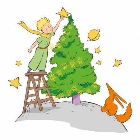 NOTIQUE Poznámkový kalendář Malý princ 2026, 30 x 30 cm