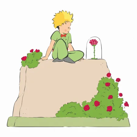 NOTIQUE Poznámkový kalendář Malý princ 2026, 30 x 30 cm