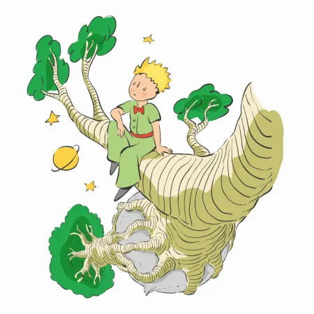 NOTIQUE Poznámkový kalendář Malý princ 2026, 30 x 30 cm