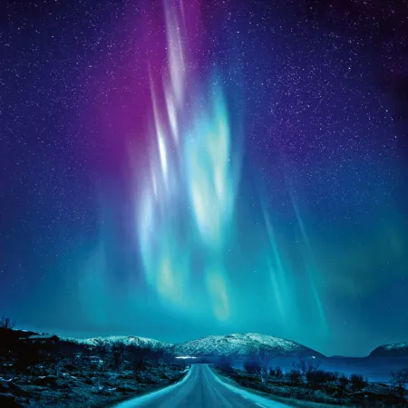 NOTIQUE Poznámkový kalendář Polární záře 2026, 30 x 30 cm