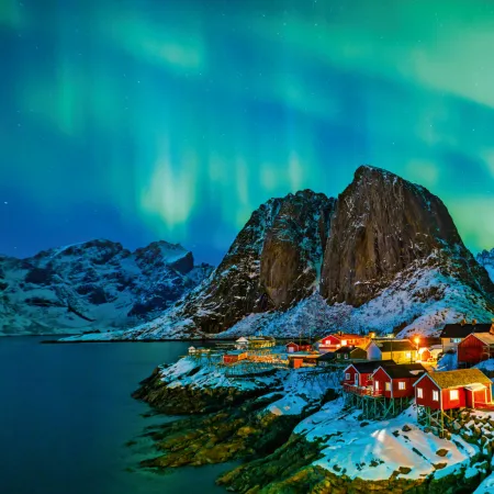 NOTIQUE Poznámkový kalendář Polární záře 2026, 30 x 30 cm