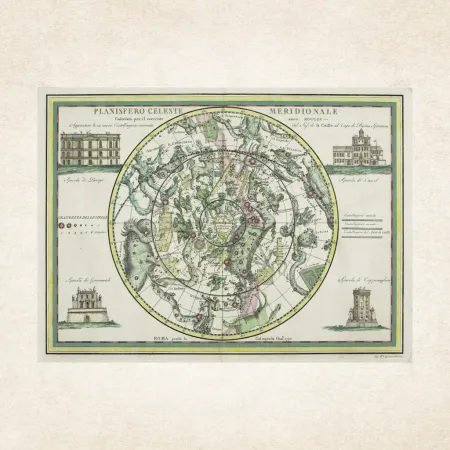 NOTIQUE Poznámkový kalendář Staré mapy 2026, 30 x 30 cm