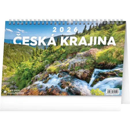 NOTIQUE Stolní kalendář Česká krajina 2026, 23,1 x 14,5 cm