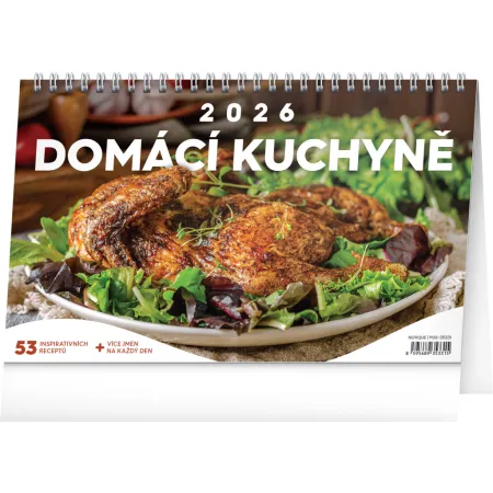 NOTIQUE Stolní kalendář Domácí kuchyně 2026, 23,1 x 14,5 cm
