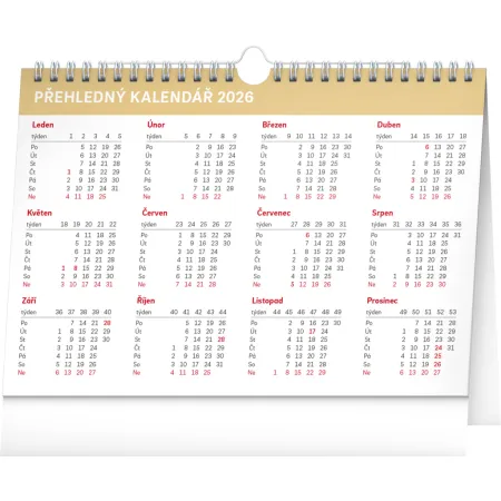 NOTIQUE Stolní kalendář Josef Lada s extra velkým kalendáriem 2026, 30 x 21 cm