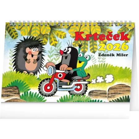 NOTIQUE Stolní kalendář Krteček 2026, 23,1 x 14,5 cm