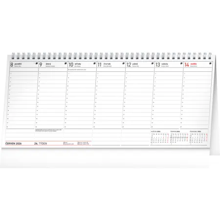 NOTIQUE Stolní kalendář Plánovací daňový 2026, 33 x 14,5 cm