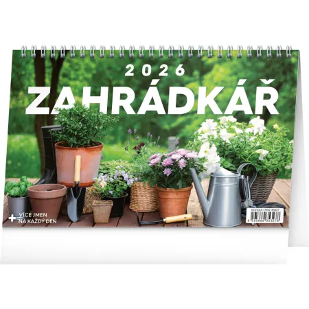 NOTIQUE Stolní kalendář Zahrádkář 2026, 23,1 x 14,5 cm