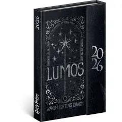 NOTIQUE Týdenní magnetický diář Harry Potter –  Lumos 2026, 11 x 16 cm