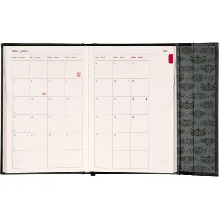 NOTIQUE Týdenní magnetický diář Harry Potter –  Lumos 2026, 11 x 16 cm