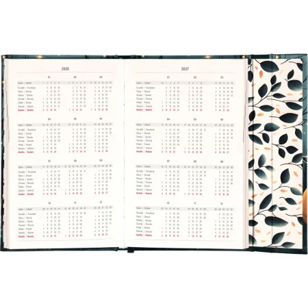 NOTIQUE Týdenní magnetický diář Liška 2026, 13 x 21 cm