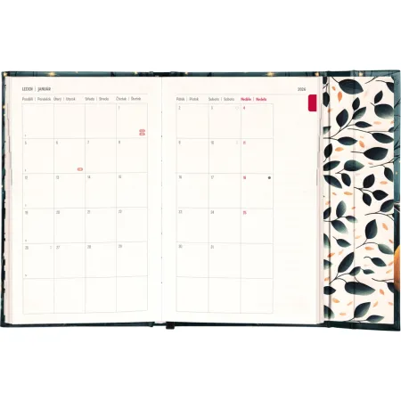 NOTIQUE Týdenní magnetický diář Liška 2026, 13 x 21 cm