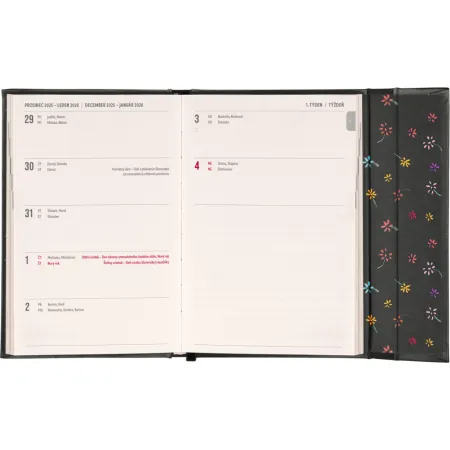 NOTIQUE Týdenní magnetický diář Malý princ 2026, 11 x 16 cm