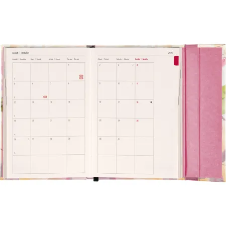 NOTIQUE Týdenní magnetický diář Ptáčci 2026, 11 x 16 cm