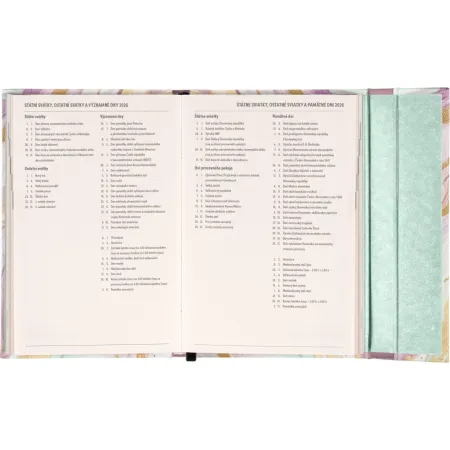 NOTIQUE Týdenní magnetický diář Růžový mramor 2026, 11 x 16 cm