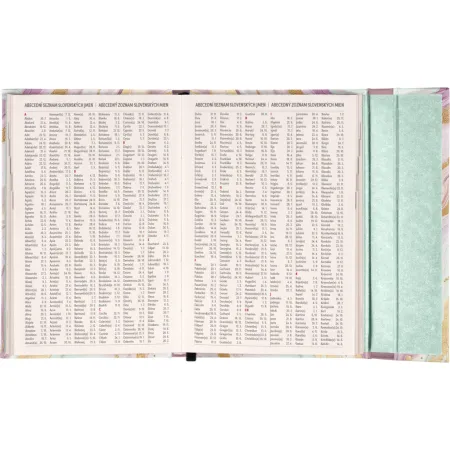 NOTIQUE Týdenní magnetický diář Růžový mramor 2026, 11 x 16 cm