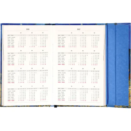 NOTIQUE Týdenní magnetický diář Vincent van Gogh 2026, 13 x 21 cm