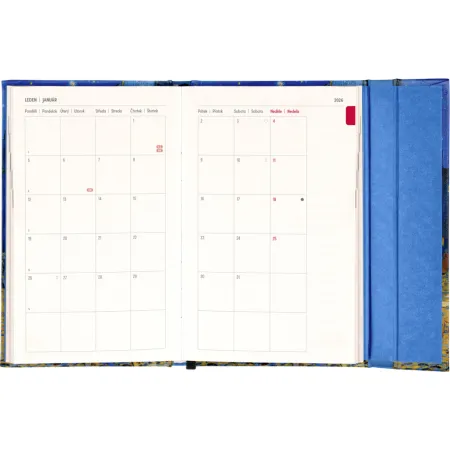 NOTIQUE Týdenní magnetický diář Vincent van Gogh 2026, 13 x 21 cm