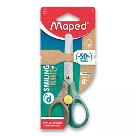 Nůžky Maped Smiling Planet Security 13 cm, blistr