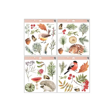 Okenní fólie 40004 podzimní les 30x33,5cm