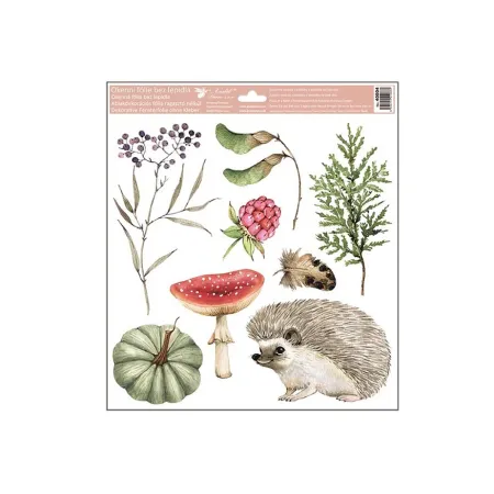 Okenní fólie 40004 podzimní les 30x33,5cm