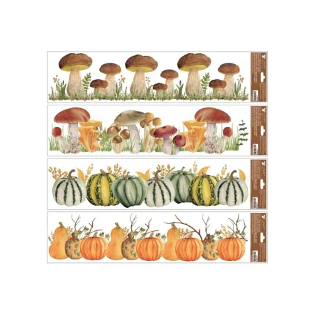 Okenní fólie 40005 hříbky a dýně 64x15cm