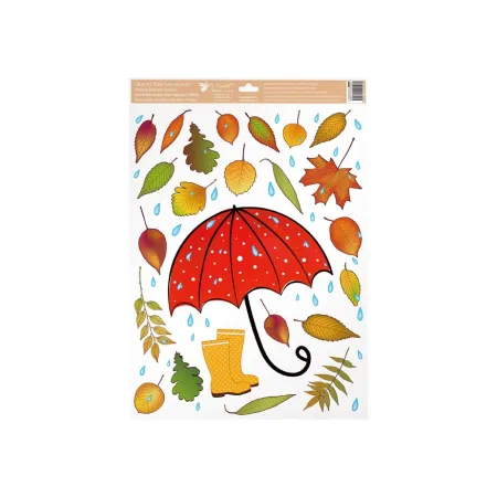 Okenní fólie 6890 podzimní deštníky 35 x 50 cm