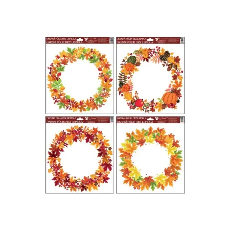 Okenní fólie 964 30x30cm, podzimní věnce