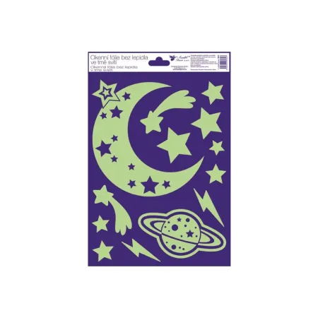 Okenní fólie 991 plastická svíticí ve tmě 20x30cm