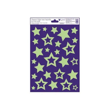 Okenní fólie 991 plastická svíticí ve tmě 20x30cm