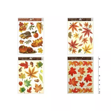 Okenní fólie ANDĚL 872 podzimní listí 42x30cm