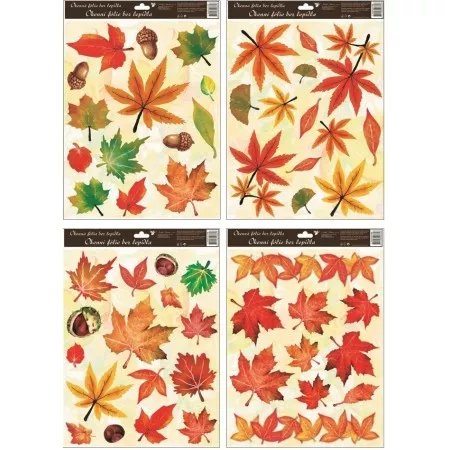 Okenní fólie ANDĚL 872 podzimní listí 42x30cm