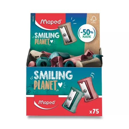 Ořezávátko Maped Smiling Planet Vivo 1 otvor, mix barev