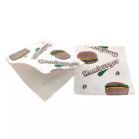 Papírový sáček na hamburger malý s folií 12,5 x 13,5cm (200 ks)