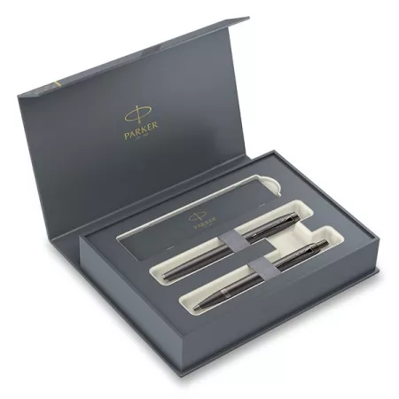 Parker IM Monochrome Titanum sada plnicí pero a kuličkové pero