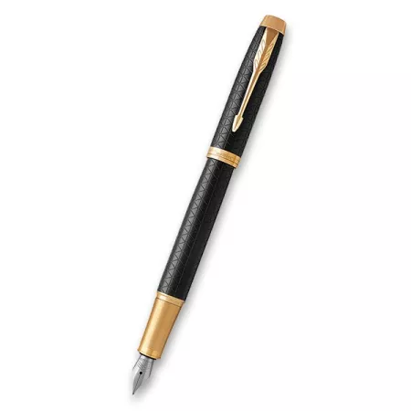 Parker IM Premium Black GT plnicí pero, hrot F, dárková kazeta se zápisníkem