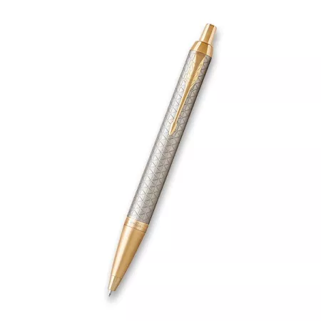Parker IM Premium Warm Grey GT kuličkové pero, dárková kazeta se zápisníkem