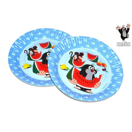 Párty W171007 tácek Krtek a kamarádi 6 ks, 18 cm