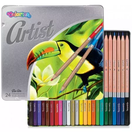 Pastelky Colorino Artist 24ks kovová krabička