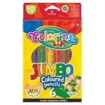 Pastelky Colorino kulaté Jumbo Baby Line 6ks + ořezávátko