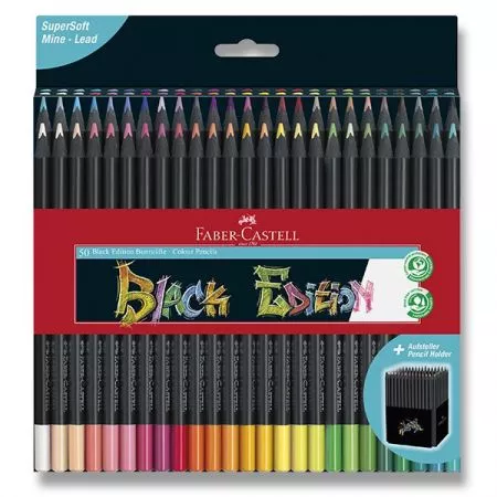 Pastelky Faber-Castell Black Edition 50 barev Extra Soft