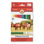 Pastelky Koh-i-noor 3142 trojhranné 12ks Triocolor středně silné