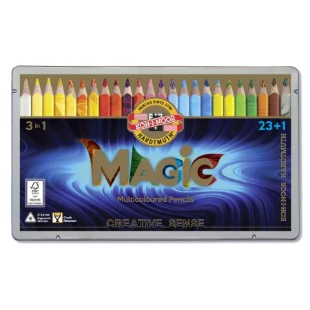 Pastelky Magic 3408, kreslířská souprava Koh-i-noor, 23+1 ks   