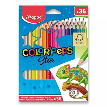 Pastelky Maped Color'Peps 36 barev / Star