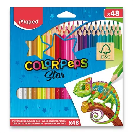 Pastelky Maped Color'Peps 48 barev / Star
