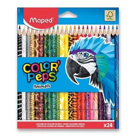 Pastelky Maped Color'Peps Animals 24 barev