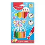 Pastelky Maped Color'Peps Jumbo 12 barev, trojhranné