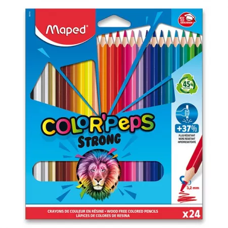 Pastelky Maped Color'Peps Strong 24 barev